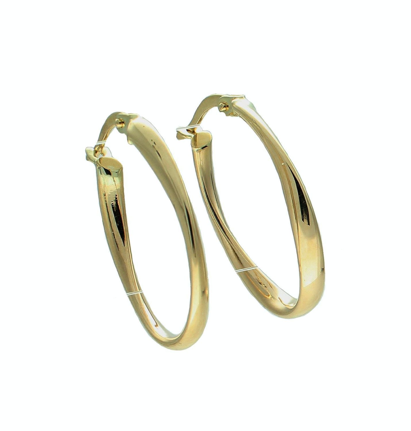 Złote kolczyki damskie 375 owalne gładkie KL 11227 375.jpg